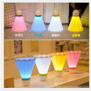 2014 new fancy design badminton night light customized